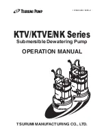 Предварительный просмотр 1 страницы Tsurumi Pump KTV series Operation Manual