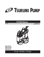 Tsurumi Pump KTZ series Operation Manual предпросмотр