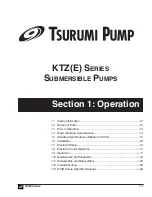 Предварительный просмотр 9 страницы Tsurumi Pump KTZ series Operation Manual