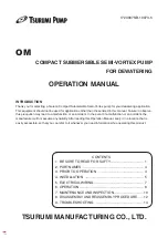 Tsurumi Pump OM Operation Manual preview