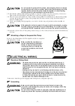 Предварительный просмотр 8 страницы Tsurumi Pump OM Operation Manual