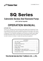 Tsurumi Pump SQ Series Operation Manual preview