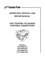 Preview for 1 page of Tsurumi Pump TPG-2900H-DX Operation, Service And Repair Manual