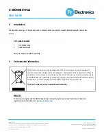 Preview for 3 page of TT electronics S19A01 User Manual