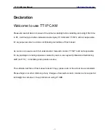 Предварительный просмотр 2 страницы TT INT'L HK Tech IP Cam User Manual