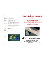 Preview for 1 page of TT MediTrade Kikuhime Instruction Manual