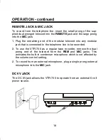 Предварительный просмотр 19 страницы TT Systems Tele-Recorder VTR-700 User Manual