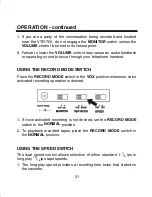 Предварительный просмотр 21 страницы TT Systems Tele-Recorder VTR-700 User Manual