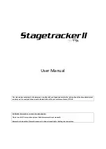 Предварительный просмотр 1 страницы TTA Stagetracker II User Manual