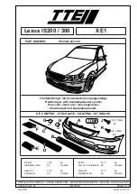 TTE XE1 Installation Manual preview