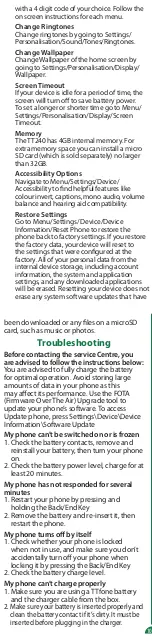 Preview for 10 page of ttfone TT240 User Manual