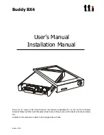 Preview for 1 page of TTI Buddy BX4 User Manual