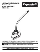 Предварительный просмотр 1 страницы TTI Expand-it UT15519B Operator'S Manual