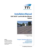 TTI FLAT JACK Installation Manual предпросмотр