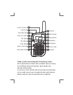 Preview for 2 page of TTI Freequency PMR-500TX Instruction Manual