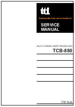 Preview for 1 page of TTI Freequency TCB-880 Service Manual