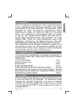 Предварительный просмотр 3 страницы TTI LIBERTA TCB-775 Instruction Manual