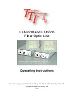 Preview for 1 page of TTI LTX-5510 Operating Instructions Manual