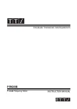 TTI PFM3000 Instruction Manual preview