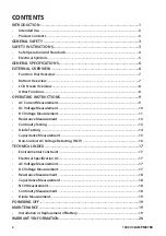 Preview for 2 page of TTI PROFESSIONALS TTICM1000V Operating Instructions Manual