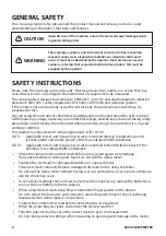 Preview for 4 page of TTI PROFESSIONALS TTICM600V Operating Instructions Manual