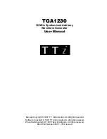 Preview for 1 page of TTI TGA1230 User Manual