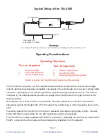 Предварительный просмотр 4 страницы TTI TIA-3000 Operating Instructions Manual