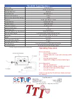 Предварительный просмотр 2 страницы TTI TIA-4000 Quick Start Manual