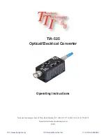 Preview for 1 page of TTI TIA-525 Operating Instructions Manual