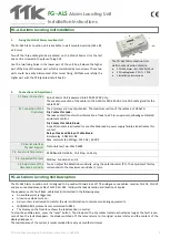 Preview for 1 page of TTK FG-ALS Installation Instructions