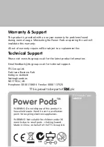 Preview for 1 page of TTS Power Pods SC00550 User Manual