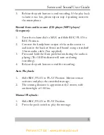 Preview for 5 page of TTS Sense and Soud User Manual