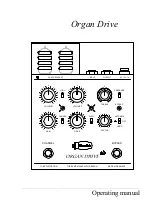 Tube Amp Manufactur Organ Drive Operating Manual preview