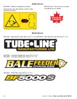 Предварительный просмотр 12 страницы Tube-Line BF5000S Operator'S Manual