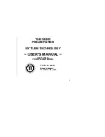 Tube Technology SeM-02 User Manual preview