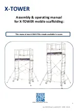 Preview for 33 page of TUBESCA-COMABI X-TOWER Assembly & Operating Manual