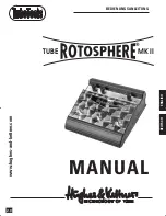 TubeTools ROTOSPHERE MKII User Manual preview