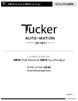 Tucker SW10 Installation Manual preview
