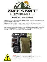 Preview for 2 page of Tuff stuff Shower Tent Owner'S Manual