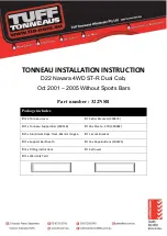 Tuff Tonneaus 322NSB Installation Instruction предпросмотр