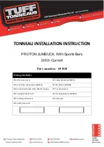 Preview for 1 page of Tuff Tonneaus 693SB Installation Instruction