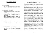 Preview for 10 page of Tuffcare T8036 Operation Manual