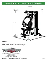 TuffStuff AXT-2.5 Assembly Instructions Manual preview