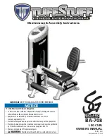 TuffStuff BA-708 Maintenance & Assembly Instructions preview