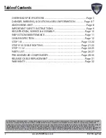 Preview for 2 page of TuffStuff BIO-ARC BA-709 Maintenance & Assembly Instructions