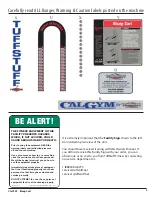 Preview for 5 page of TuffStuff CALGYM CG-7507 Owner'S Manual