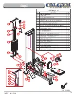 Предварительный просмотр 13 страницы TuffStuff CalGym CG-7517 Owner'S Manual