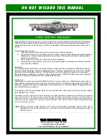 Preview for 28 page of TuffStuff CFM-550 Owner'S Manual