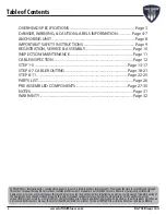 Preview for 2 page of TuffStuff SG BA-703 Maintenance & Assembly Instructions