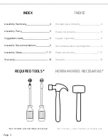 Preview for 3 page of TUHOME Furniture 5 DRAWERS DRESSER Assembly Instructions Manual